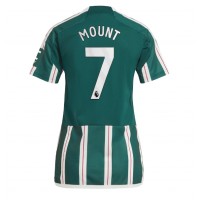 Echipament fotbal Manchester United Mason Mount #7 Tricou Deplasare 2023-24 pentru femei maneca scurta